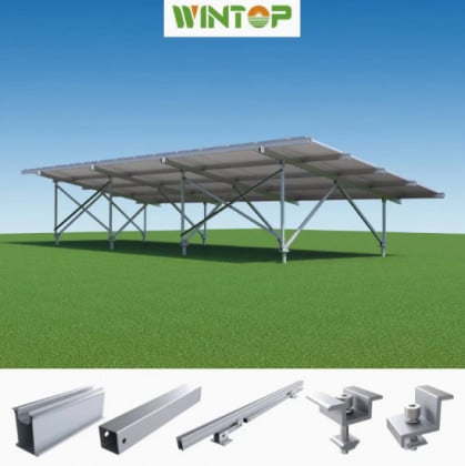 W-Shaped Solar Ground Support System